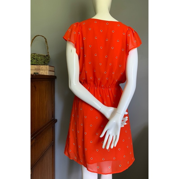 Maison Jules : flutter sleeve heart print dress - Picture 5 of 11